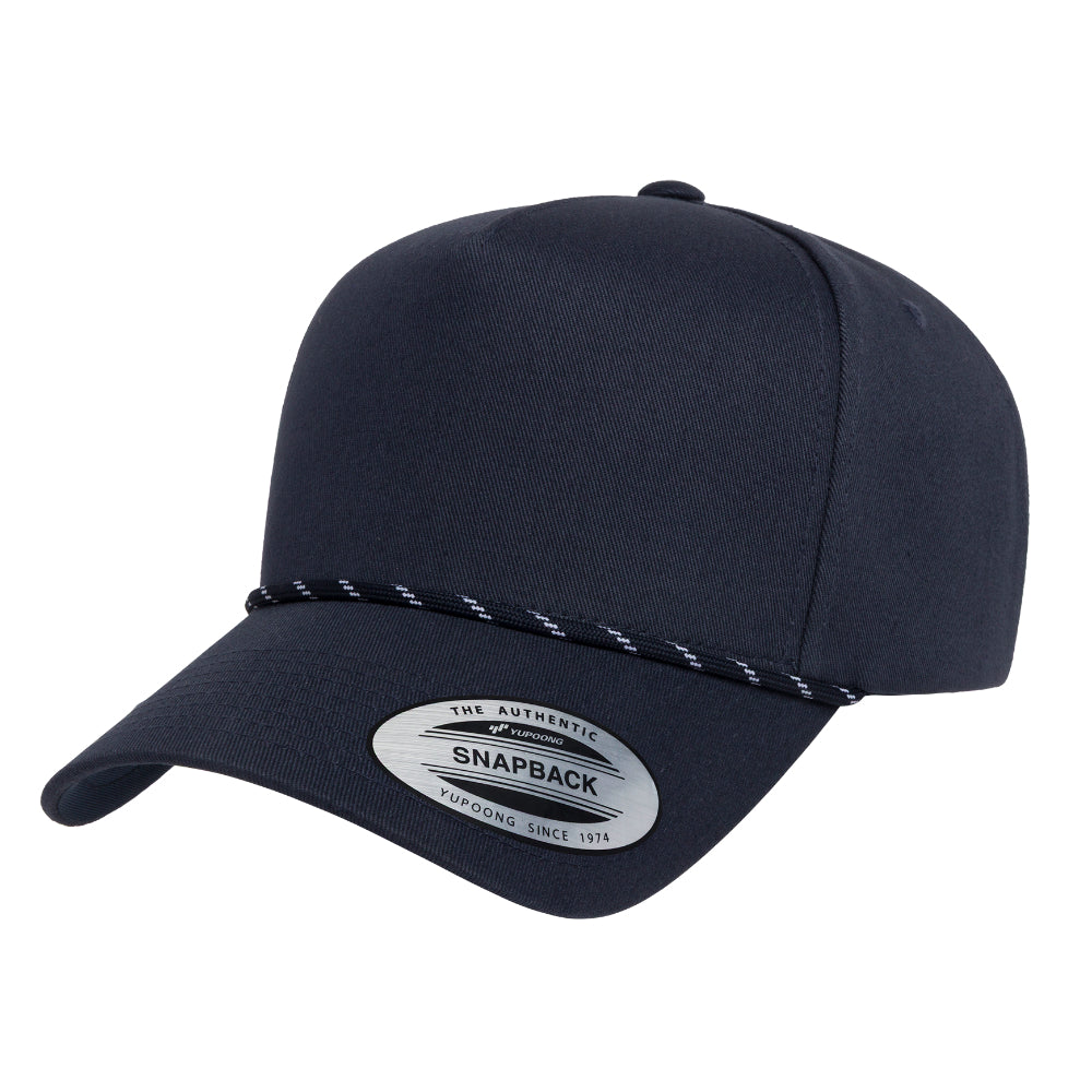 YP Classics 5079BD Retro Cotton Blend Five Panel Rope Cap Additional Image 8