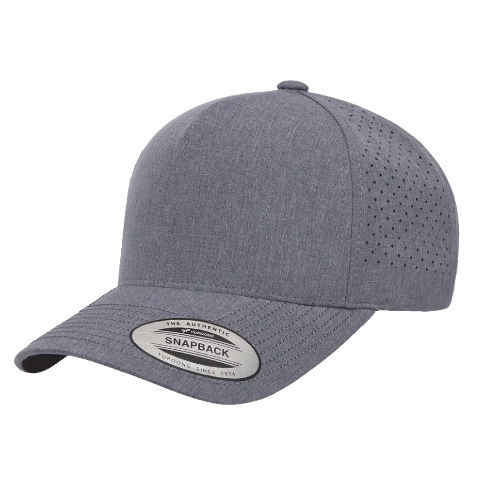 YP Classics 5389AP Five Panel Snapback with Perforated Cap Additional Image 3