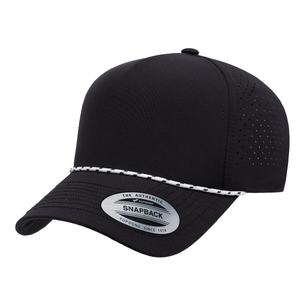 YP Classics 5389BD Five-Panel Perforated Rope Cap Additional Image 2