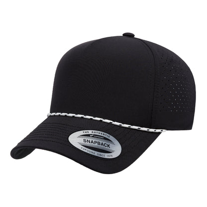 YP Classics 5389BD Five-Panel Perforated Rope Cap Additional Image 2