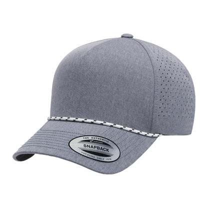 YP Classics 5389BD Five-Panel Perforated Rope Cap Additional Image 5