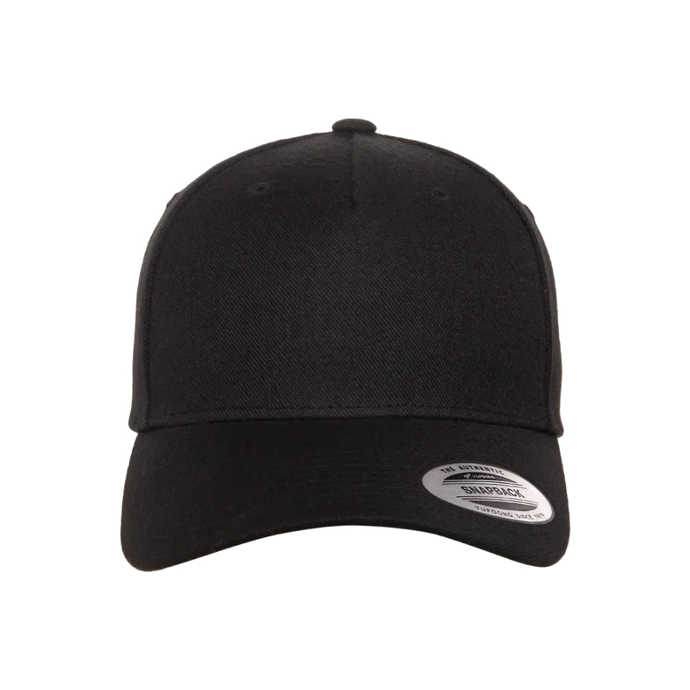 YP Classics 5789M Premium Five Panel Curved Bill Snapback Cap Additional Image 1