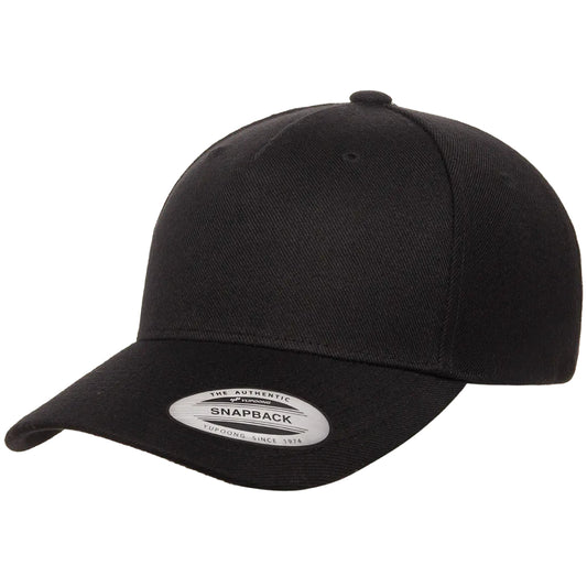 YP Classics 5789M Premium Five Panel Curved Bill Snapback Cap
