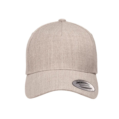 YP Classics 5789M Premium Five Panel Curved Bill Snapback Cap Additional Image 4