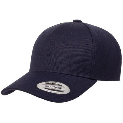 YP Classics 5789M Premium Five Panel Curved Bill Snapback Cap Additional Image 6