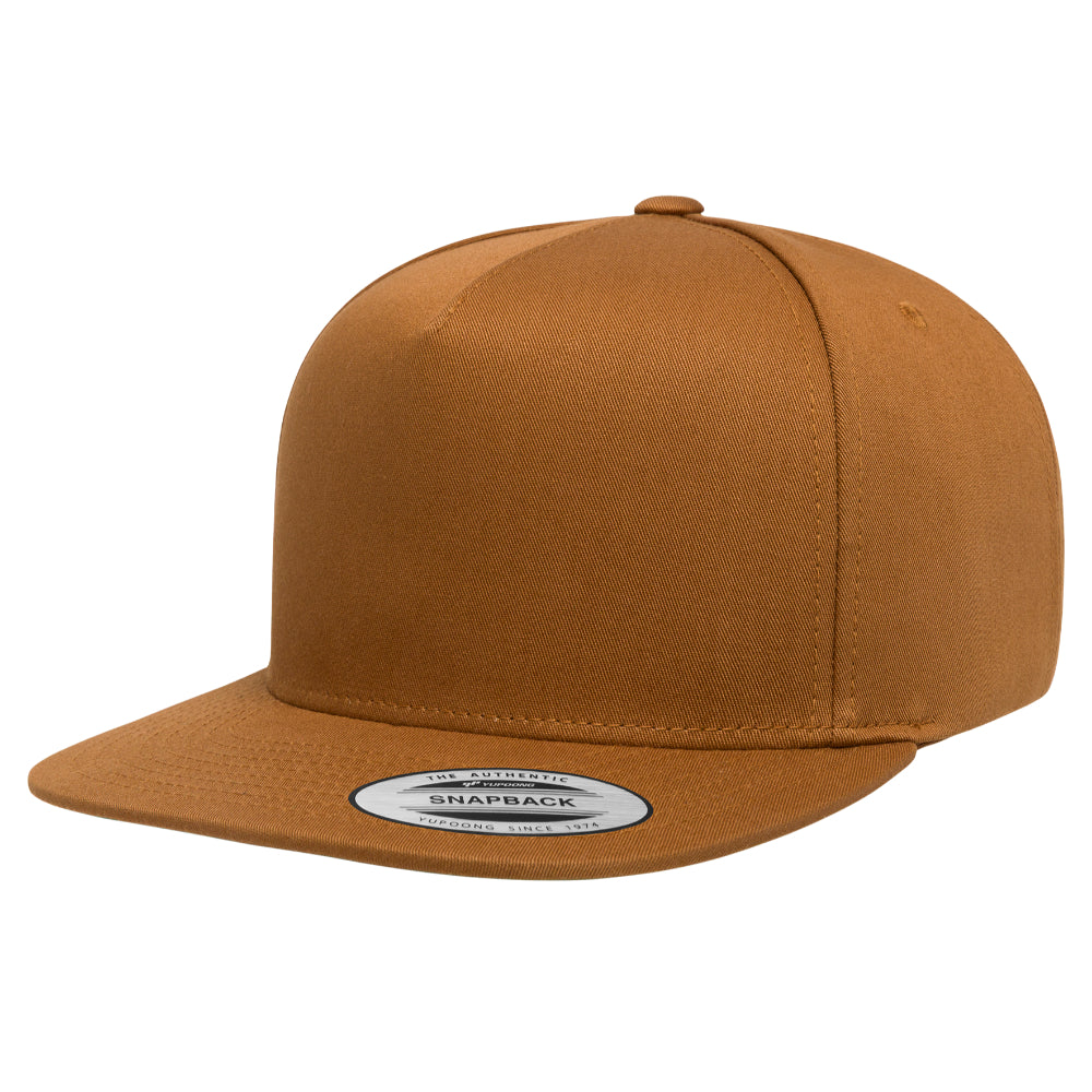 YP Classics 6007 Five Panel Cotton Twill Snapback Cap Additional Image 5