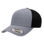 YP Classics 6506 Structured 5-Panel Mesh Back Retro Trucker Cap with Adjustable Snapback Closure